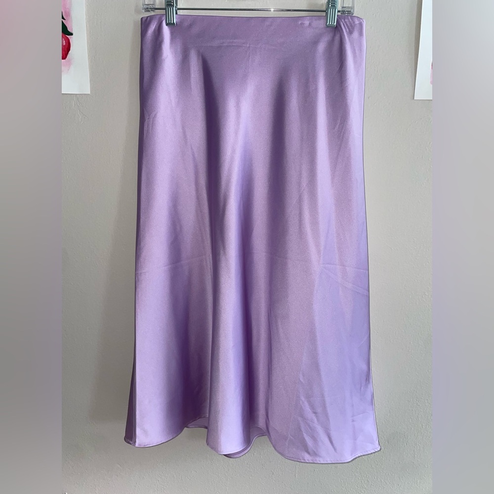 The Drop women’s size medium satin midi skirt